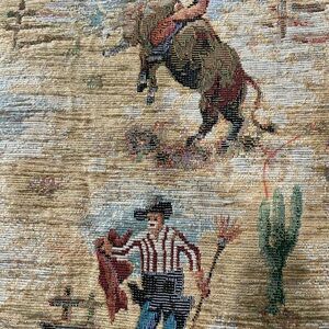 Vintage western cowboy fabric
